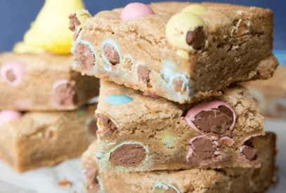 Thumbnail for Peanut Butter And Chocolate Egg Blondies