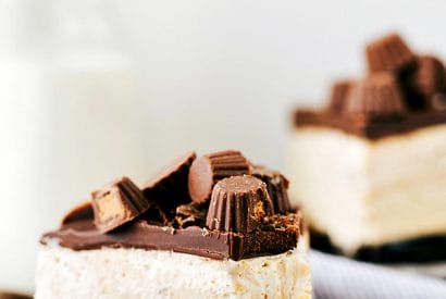 Thumbnail for A Delicious NO BAKE Frozen Peanut Butter Cup Cheesecake