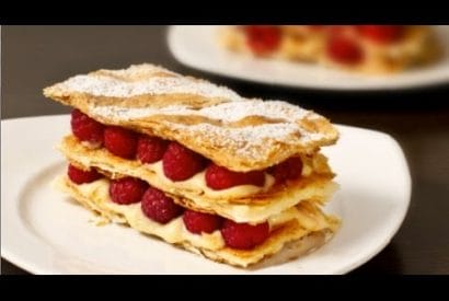 Thumbnail for A Beautiful Raspberry Mille Feuille Recipe