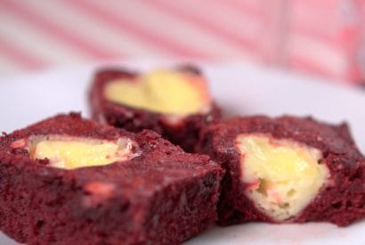 Thumbnail for Cheesecake Swirled Red Velvet Brownie