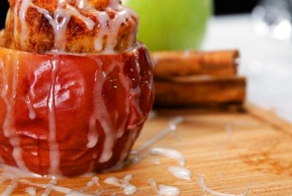 Thumbnail for Cinnamon Roll-Stuffed Baked Apples For Breakfast