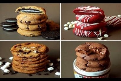 Thumbnail for Making Cookies 4 Ways.. From Oreo Stuffed Cookies, S’mores Cookies, Nutella Stuffed Cookies And Red Velvet Cookies
