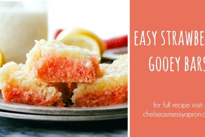 Thumbnail for Yummy Strawberry Gooey Bars
