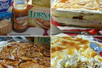 Thumbnail for A Really Wonderful Vanilla Caramel Cookie Lasagna