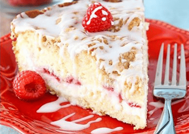 Thumbnail for Delicious Raspberry Cream Cheese Coffee Cake Recipe