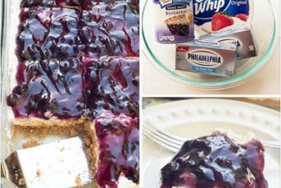 Thumbnail for Easy Blueberry Cheesecake Dessert