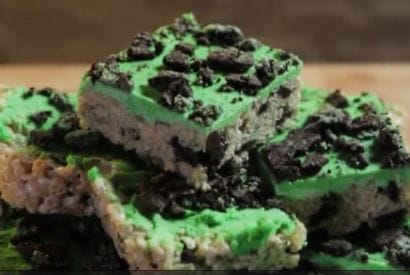Thumbnail for Love These Mint Chip Oreo Rice Krispie Treats