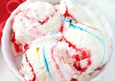 Thumbnail for What Fun Ice Cream To Make Is This  No-Churn Superman Jello Swirl Ice Cream