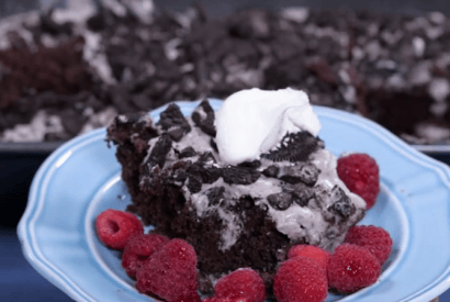 Thumbnail for A Delicious Oreo Poke Cake