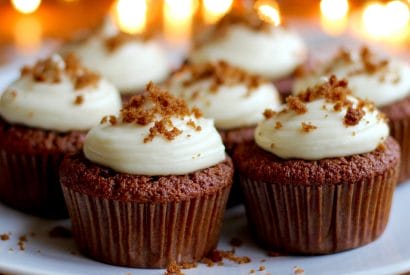 Thumbnail for Yummy Fresh Gingerbread Cupcakes With Cream Cheese Frosting
