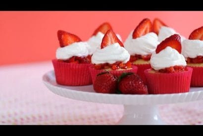 Thumbnail for Yummy Strawberry Shortcake Cupcake