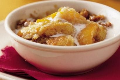 Thumbnail for Love This Praline Peach Cobbler That Looks So Delicious