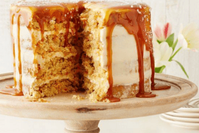 Thumbnail for A Lovely Carrot Cake With Salted Caramel Cream cheese Frosting