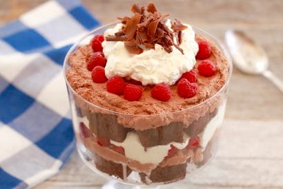 Thumbnail for A Delicious Chocolate Fudge Brownie & Raspberry Trifle