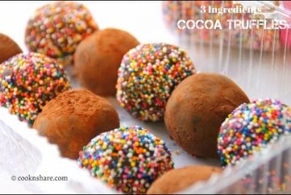 Thumbnail for Lovely Cocoa Truffles To Make With Just 3 Ingredients