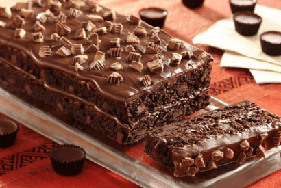 Thumbnail for A Delicious Reese’s Peanut Butter Cup Brownie Torte