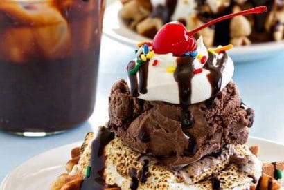 Thumbnail for Why Not Try To Make These S’mores Waffle Sundaes