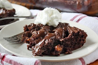 Thumbnail for Yummy Salted Caramel Chocolate Dump Cake