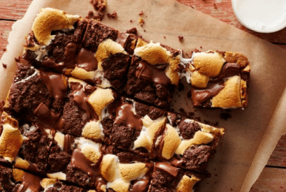 Thumbnail for Yummy And Gooey S’mores Cake Bars