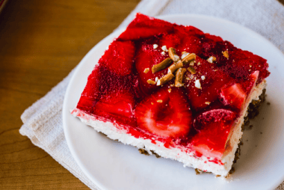 Thumbnail for Strawberry Jello Pretzel Salad