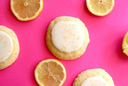 Thumbnail for Yummy Soft Glazed Lemon Cookies Made With 5 Ingredients