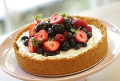 Thumbnail for A Delightful Triple Berry Cheesecake With A No-Bake Filling
