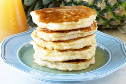 Thumbnail for Delicious Pineapple Pancakes With Coconut Syrup