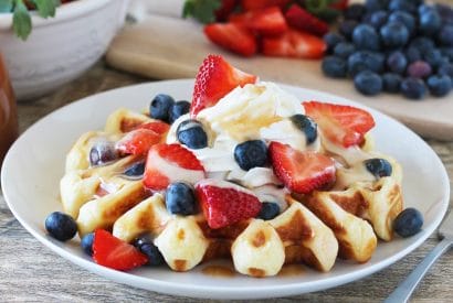 Thumbnail for How to Make Perfectly Easy Homemade Waffles And Liquid Cinnamon Roll Syrup