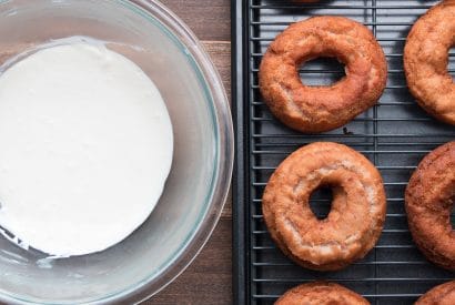 Thumbnail for Old-Fashioned Strawberry Cheesecake Donuts