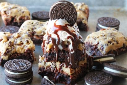 Thumbnail for Yummy Oreo Brownies With Cookie Dough Frosting
