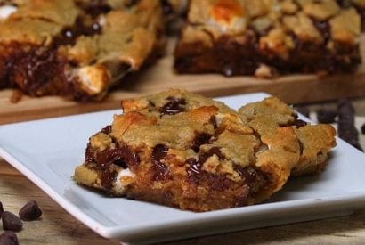 Thumbnail for Love These Fluffernutter Chocolate Chip Blondies