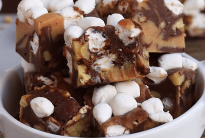 Thumbnail for Yummy Peanut Butter Rocky Road Fudge