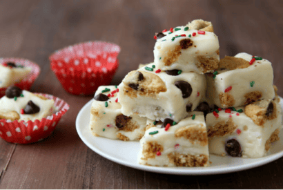 Thumbnail for Yummy Chocolate Chip Holiday Cookie Fudge