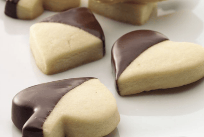 Thumbnail for Yummy Chocolate-Dipped Shortbread Cookies
