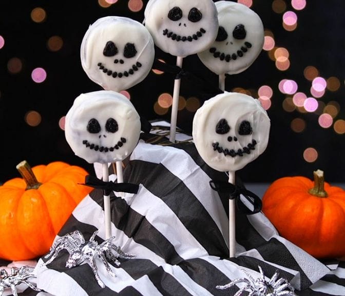 Yummy Jack Skellington Oreo Pops - Afternoon Baking With Grandma