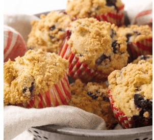 Thumbnail for Apple-Blueberry Muffin With Streusel Topping