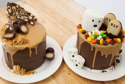 Thumbnail for Peanut Butter & Chocolate Drip Cake