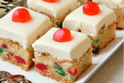 Thumbnail for Yummy Cherry Cake Squares