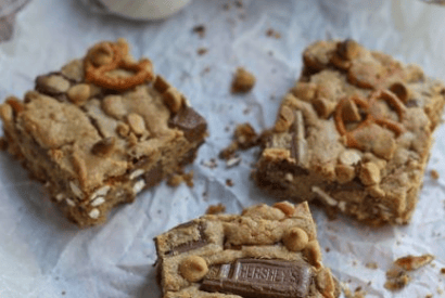 Thumbnail for Yummy Peanut Butter Pretzel Bars