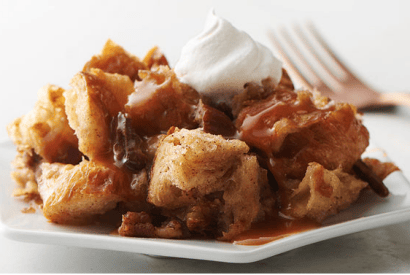 Thumbnail for A Wonderful Slow-Cooker Croissant Pudding With Butter Bourbon Sauce