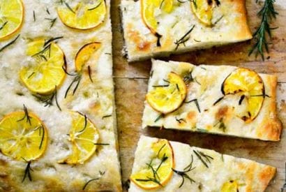 Thumbnail for Yummy Meyer Lemon & Rosemary Focaccia