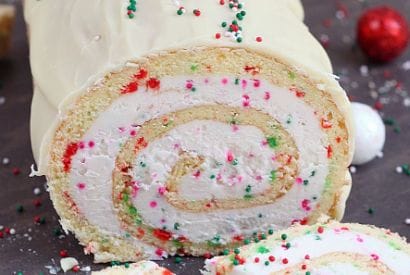 Thumbnail for A Wonderful Looking Christmas Vanilla Roll Cake