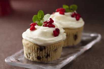 Thumbnail for Yummy Christmas Pomegranate Cupcakes