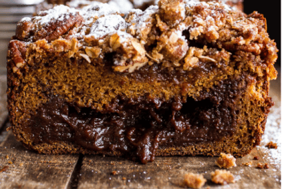 Thumbnail for Yummy Molten Chocolate Pumpkin Streusel Bread