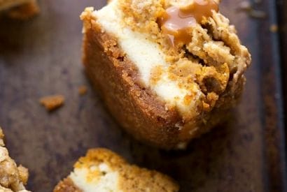 Thumbnail for A Really Great Recipe For These Pumpkin Caramel Cheesecake Bars With Streusel Topping
