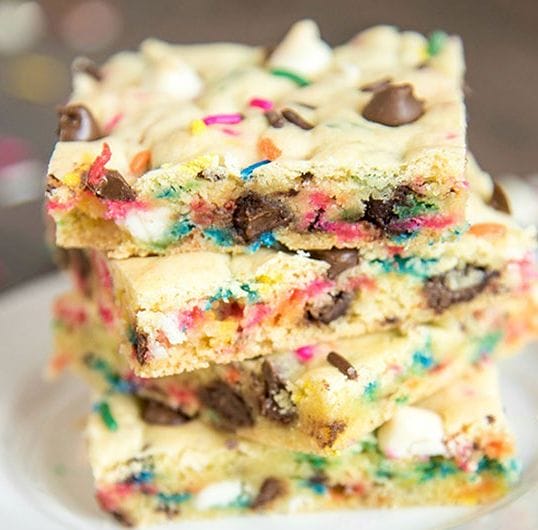 I love These Cake Batter Blondies - Afternoon Baking With Grandma