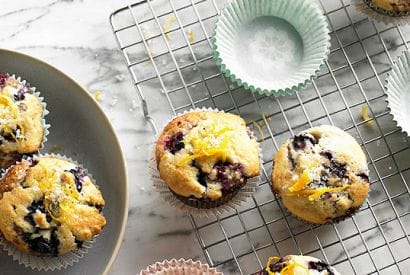 Thumbnail for Love These Citrus-Topped Double Blueberry Muffins