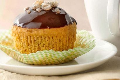 Thumbnail for Delicious Chocolate-Glazed Ginger-Pumpkin Muffins