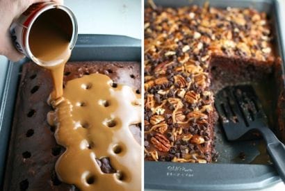 Thumbnail for How To Make This Chocolate Turtle Poke Cake