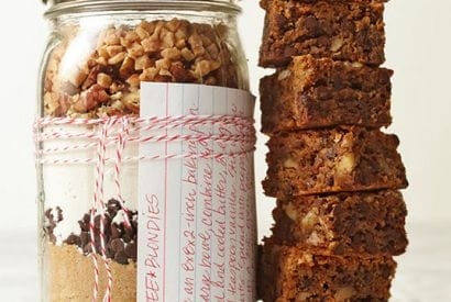 Thumbnail for Holiday Food Gift…Toffee Blondies In A Jar